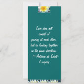 Fleur jaune blanc du matin Enregistrer la carte de (Dos)