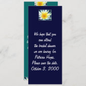 Fleur jaune blanc du matin Enregistrer la carte de (Devant / Derrière)