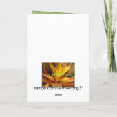 Fleur Jaune Bonne carte d'anniversaire (Dos)