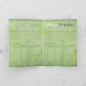 Fleur Jaune Bonne carte d'anniversaire (Intérieur)