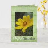 Fleur Jaune Bonne carte d'anniversaire (Fleur jaune)