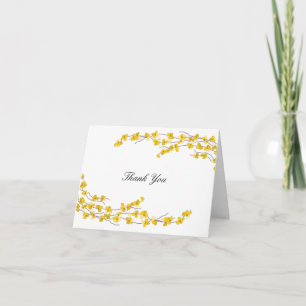 Fleur jaune doré Merci