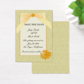 Fleur Jaune Enregistrer La Carte Date (Bureau)