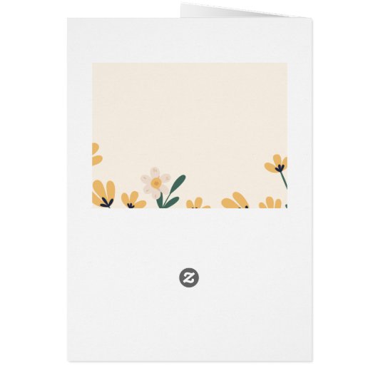 Fleur Jaune - Joyeux anniversaire (Dos)