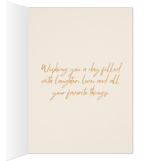 Fleur Jaune - Joyeux anniversaire (Intérieur (Droit))