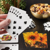Fleur Jaune Photo Cartes de Jeu (In Situ)