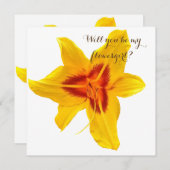 Fleur Jaune, Seras-tu ma carte fleurie (Devant / Derrière)