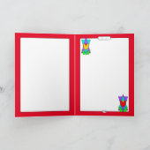 Fleur jaune sur la carte de voeux Star of David (Intérieur)