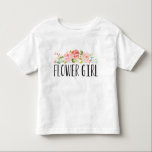 Fleur Jeune fille | Bridesmaid<br><div class="desc">Obtenez toute la collection pour la fête de mariée. Disponible en Bridesmaid,  Jr. Bridesmaid,  Maid of Honor,  Flower Girl & bien sûr,  the Bride! Cette chemise Bride présente de belles fleurs aquarellées et un mélange de typographie moderne. com com Arrêtez-vous dès aujourd'hui pour voir plus d'articles assortis!</div>