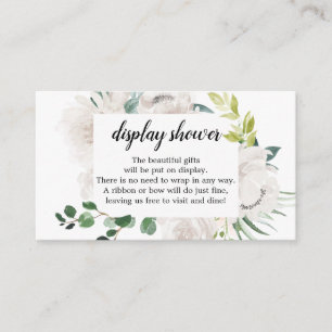 Fleur Jolie Floral Display Shower-Baby shower Informatiekaartje