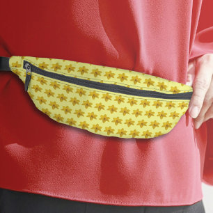 Fleur jonquille jaune sans couture sur Fanny Pack