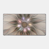 Fleur joyeuse Abstrait Beige Marron Floral Fractal (Recto)