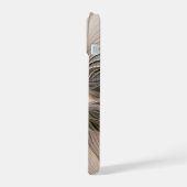 Fleur joyeuse abstraite beige marron floral fracta (Côté gauche)