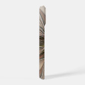 Fleur joyeuse abstraite beige marron floral fracta (Côté droit)