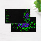 Fleur Lily violette sur noir (Bureau)