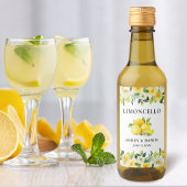 Fleur Limoncello Mariage Mini Étiquette bouteille