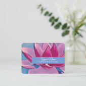 Fleur Lotus - Carte de visite (Debout devant)