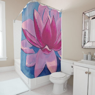 Fleur Lotus - Rideau de douche