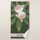 Fleur Luxuriante et Élégance de la Végétation (Serviette de bain)