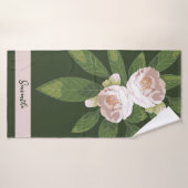 Fleur Luxuriante et Élégance de la Végétation (Serviette de bain)