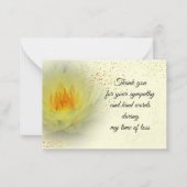 Fleur Lys D'Eau Sur Le Carte de remerciements De R (Devant)