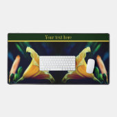 Fleur Lys Jaune Intense Personnalisée (Clavier et souris)