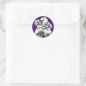 Fleur Magnolia en acier sur autocollants (Sac)