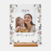 Fleur Maman au cœur de tout Photo Acrylique (Recto)