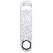 Fleur Mandala bleu rose magique (Devant)