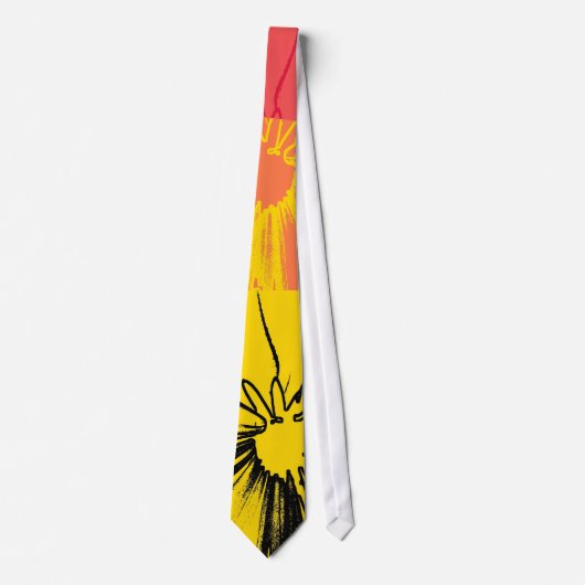 Fleur marguerite Cravate d'art (Devant)