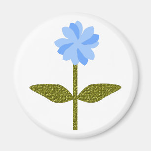 Fleur marguerite Joli Aimant bleu