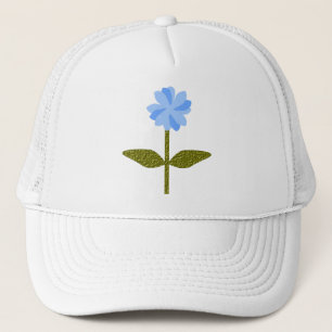 Fleur marguerite Joli Casquette floral bleu