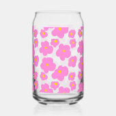 Fleur marguerite rose jaune moderne motif élégant (Verso)