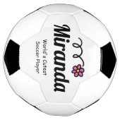 Fleur marguerite rose mignonne bal de football per (Tourné)