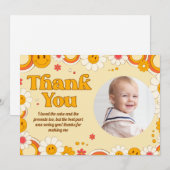 Fleur marguerite Super Anniversaire Carte de remer (Devant / Derrière)