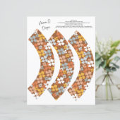 Fleur marron foncé emballage de cupcake, cupcakes (Debout devant)