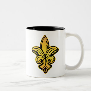 Fleur Medieval - Gold Tweekleurige Koffiemok