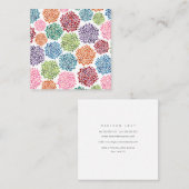 Fleur moderne Fireworks Carte de rendez-vous d'aff (Devant / Derrière)