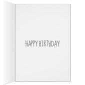 Fleur moderne simple blanc sur gris (Intérieur (Droit))