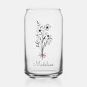 Fleur Mois de naissance de la Bow rose personnalis (Recto)