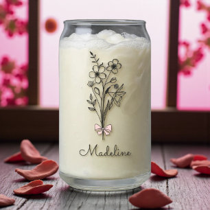 Fleur Mois de naissance de la Bow rose personnalis