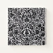 "Fleur monochrome" Cahier à reliure spirale rigide (Dos)