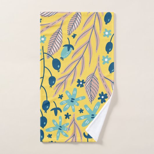 Fleur motif coloré brillant beauté (Serviette à main)