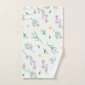 Fleur Motif Printemps Floral (Serviette à main)