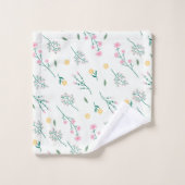 Fleur Motif Printemps Floral (Gant de toilette)