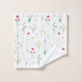 Fleur Motif Printemps Floral (Gant de toilette)