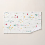 Fleur Motif Printemps Floral (Serviette à main)