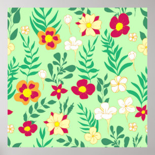 Fleur motif sans couture et décoration de la maiso