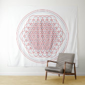 Fleur multidimensionnelle de la tapisserie (En situation (horizontale))