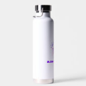 Fleur néon rose - Bouteille d'eau d'art (Plage)